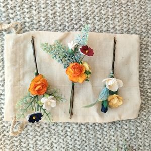 Floral Hair Pins